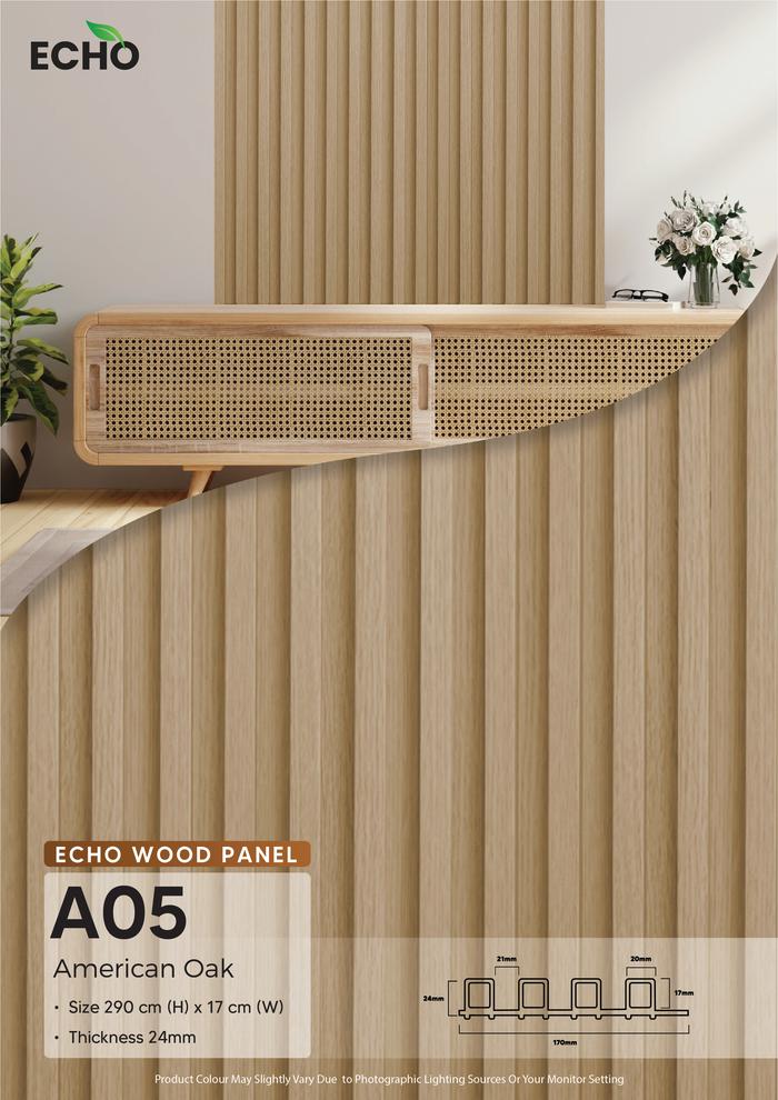 Gambar Wall Panel 3D Motif Kayu / Kisi Kisi Wallpanel / Panel Dinding PVC - A05 dari Unique Carpet & Decoration undefined Tokopedia