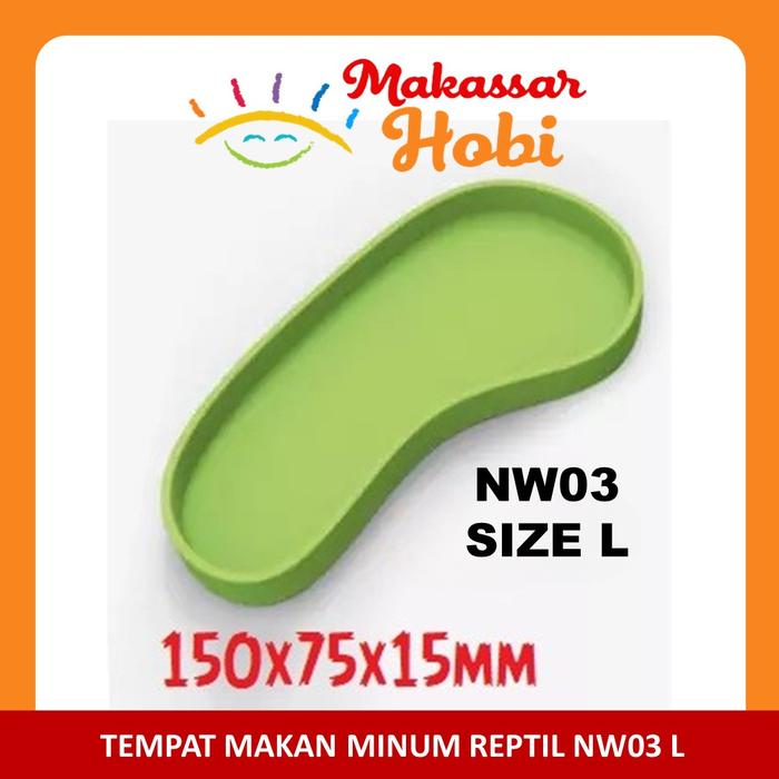 Gambar Feeding Dish Reptil Reptile Tempat Makan Tortoise Kura Sulcata Kadal - NW03 SIZE L dari Makassar Hobi undefined Tokopedia