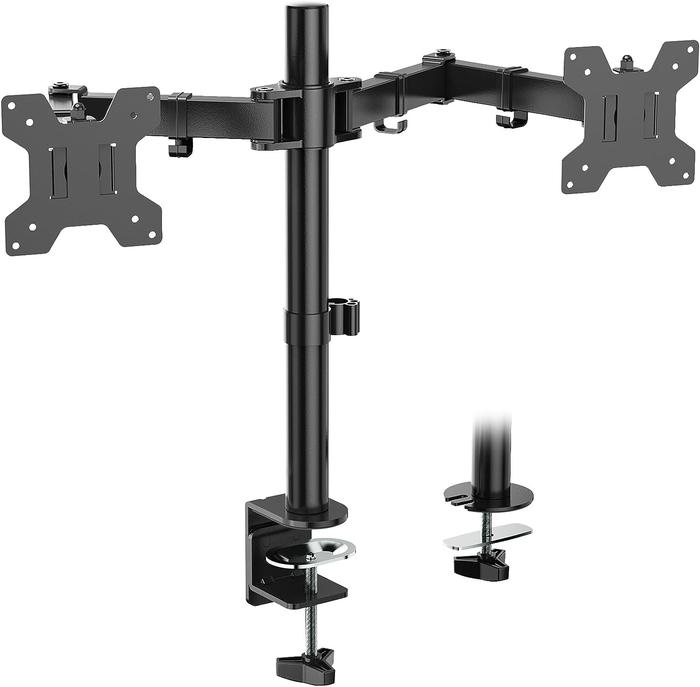 Gambar BRACKET DUAL MONITOR JEPIT MEJA 14-27 inch Oximus Hydra zdp1128 - MODEL STANDAR dari WALL BRACKET TV undefined Tokopedia