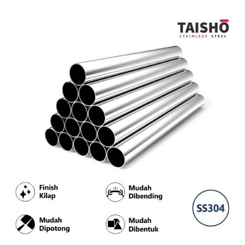 Gambar Pipa Stainless Kilap SS304 1 Inch x 0.8 MM x 6 M dari Sutindo Shop undefined Tokopedia