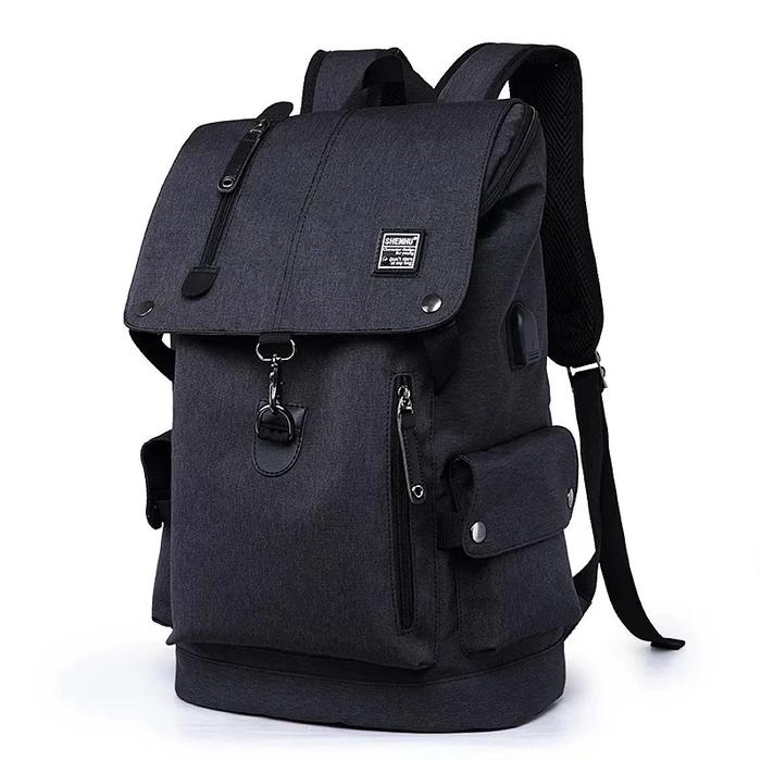 Gambar Ransel Chunji Vs Bomber  - Tas Ransel Backpack Wanita Pria - Bomber Hitam dari Dilanistore undefined Tokopedia