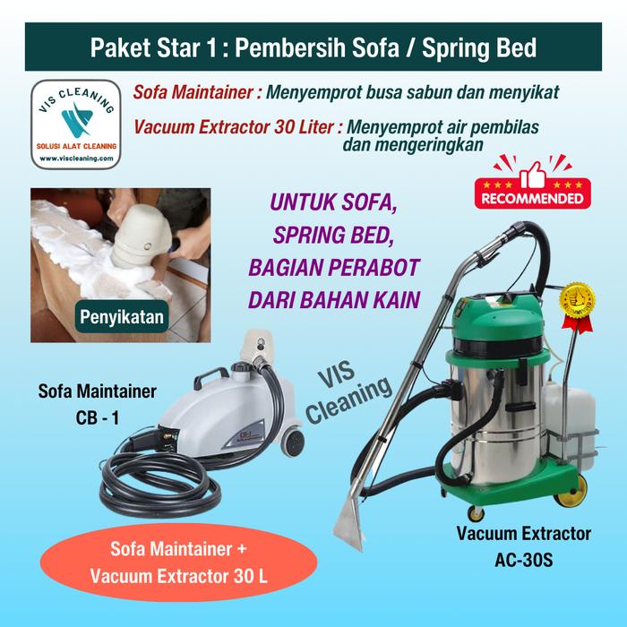 Gambar Paket Pembersih Sofa & Spring Bed (Sofa Maintainer + Vacuum Extractor) dari VIS Cleaning undefined Tokopedia