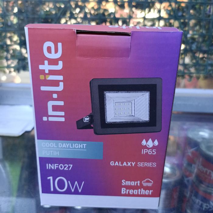 Gambar lampu sorot led flood light inlite galaxy inf027 10 watt 10w in-lite - Putih dari CENTRAL INDAH TEKNIK undefined Tokopedia