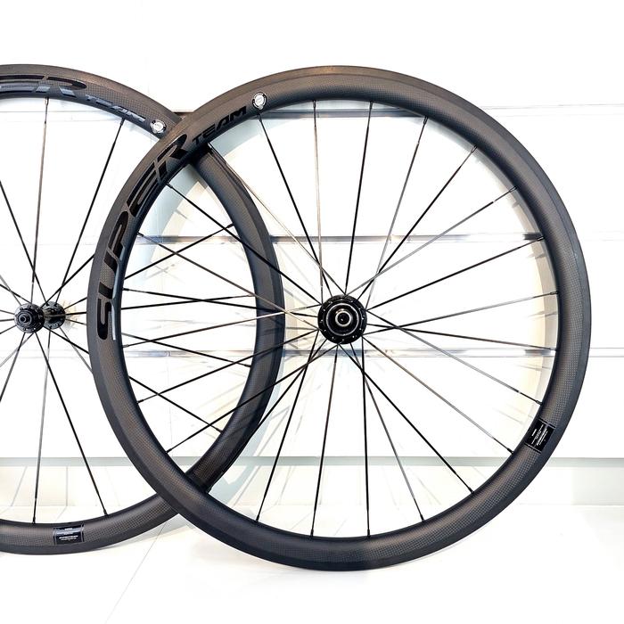 Gambar Superteam Carbon Clincher Wheelset Road Bike 38mm R13 hub Rim Brake - Common dari TOKO883 undefined Tokopedia