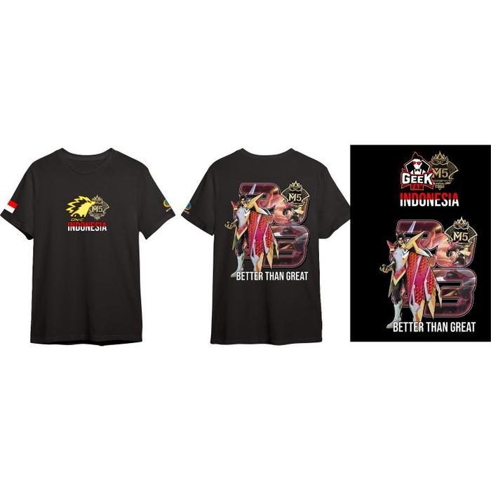 Gambar Kaos M5 Mobile Legends M5 World Championship 2023 Tim ML Indonesia - ONIC, S dari Hasuna Distro undefined 5 Tokopedia
