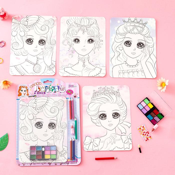 Gambar mainan edukasi DIY mewarnai mendandani make up puteri KRETIVITAS ANAK - D dari PLAYSET-ID undefined Tokopedia