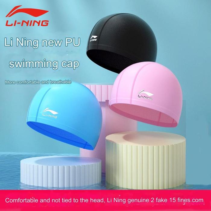 Gambar Li-Ning LXMU457 Topi Renang Tutup Kepala Berenang Lining Swimming Cap - TdkPilihWarna dari wonzila undefined Tokopedia