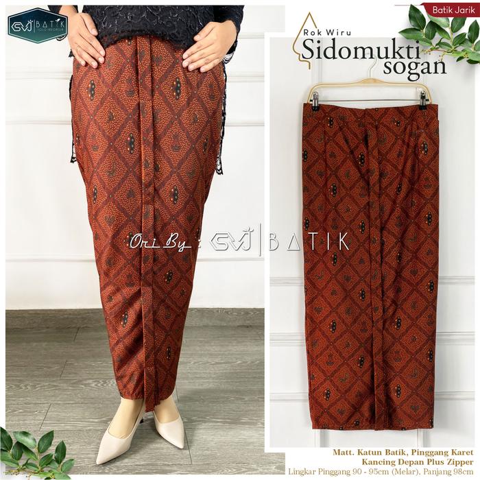 Gambar ROK BATIK WIRU WANITA MOTIF BAWAHAN TRADISIONAL REALPICT ORI SVJ BATIK - SIDOMUKTI SOGAN dari Oemahbatik_id undefined Tokopedia