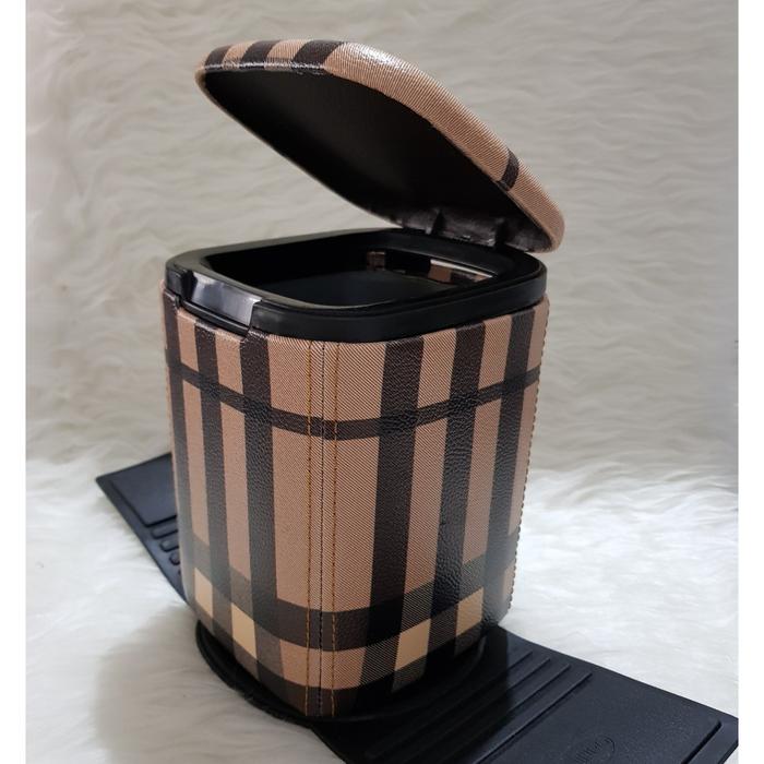 Gambar TECHNOZIO Tempat Sampah Mobil Motif Garis - garis coklat dari Technozio Store undefined Tokopedia
