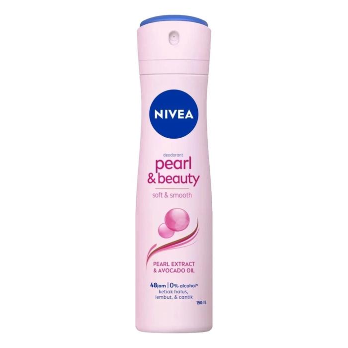 Gambar NIVEA Personal Care Female Pearl & Beauty Deodorant Spray 150 ml | Deo - PEARL& BEAUTY  dari BeauteeDestination undefined Tokopedia