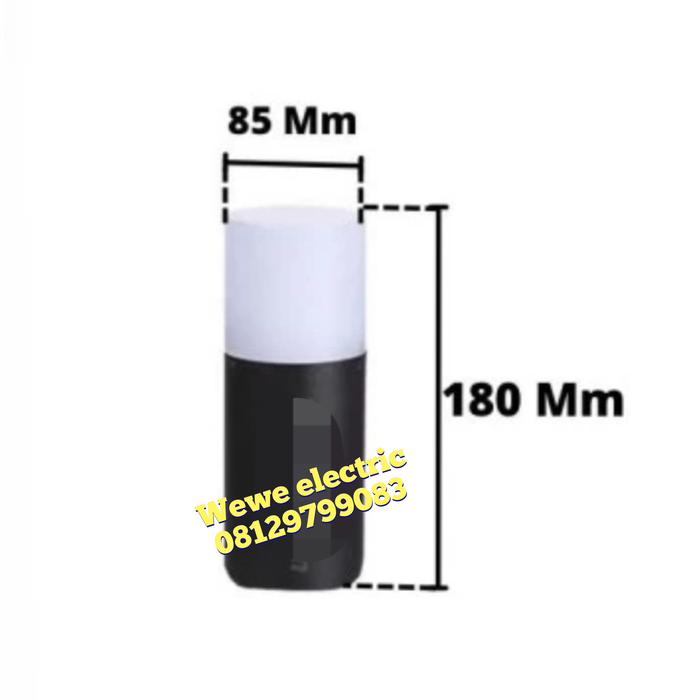 Gambar GARDEN LAMP TAMAN OUTDOOR MINIMALIS E27 KOSONGAN STANDING ANTI HUJAN - BULAT E27 18 CM dari eco led lighting undefined 4 Tokopedia