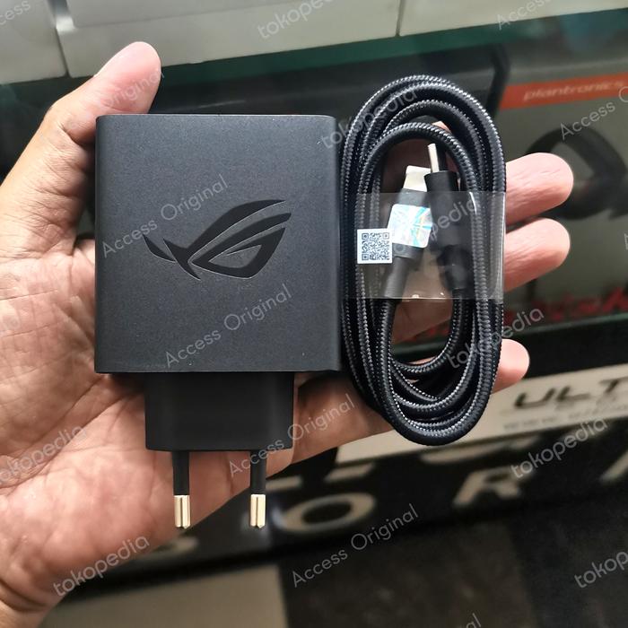 Gambar Charger Adapter 65W Asus Rog Phone 5 6 7 Hyper Charge Adaptor Ori - Charger 1 Set dari Access Original undefined Tokopedia