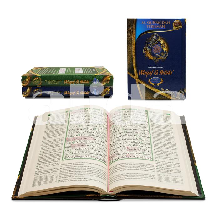 Gambar Alquran Terjemah Waqaf dan Ibtida A5 HC, Al-Quran Al Quran Suara Agung - Biru, Ukuran A5 dari Toko Alida Jakarta undefined Tokopedia