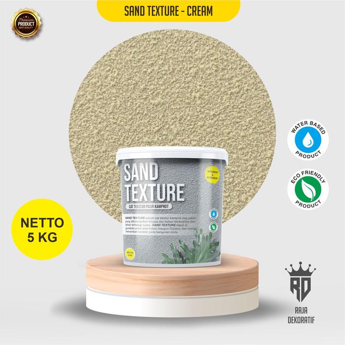 Gambar Cat Tekstur Kamprot - Sand Texture - Cream 5 Kg/ 1 Galon dari Raja Dekoratif undefined Tokopedia
