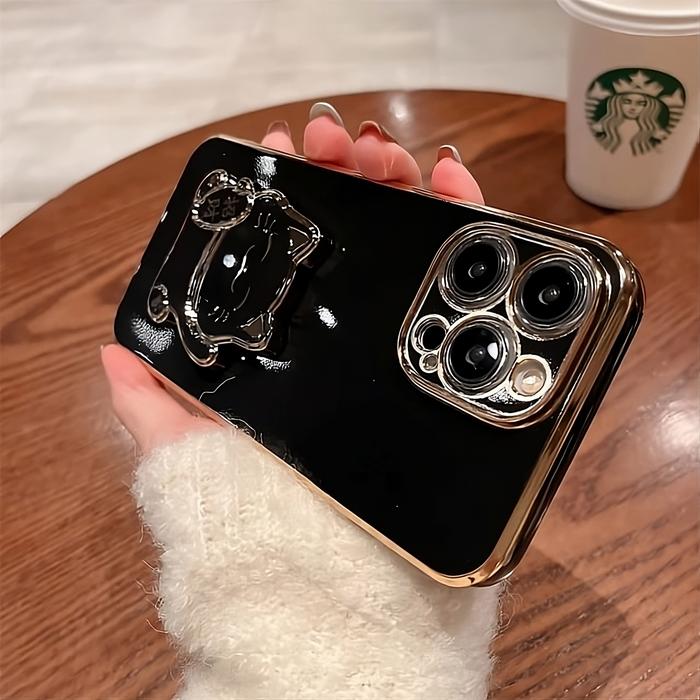 Gambar Case Cat Vivo V29e Y17s Y22 Y22s Soft Casing Plating Lipat Kucing - Hitam, VIVO Y22s dari ROMAN ACC undefined Tokopedia