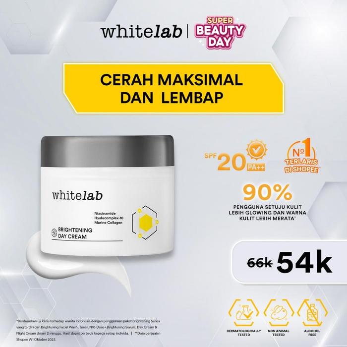 Gambar VYM Whitelab Brightening Day Cream - Pelembap Krim Pagi Pencerah Wajah - NEW PACK dari madame inas undefined Tokopedia