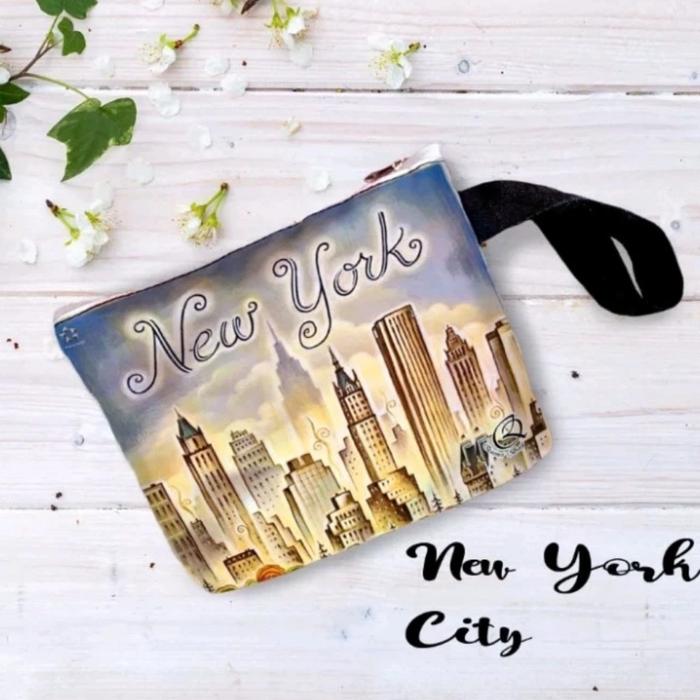 Gambar Pouch - Dompet - Souvenir Pouch New York - USA | Grosir - New York City dari Alvystreet undefined Tokopedia