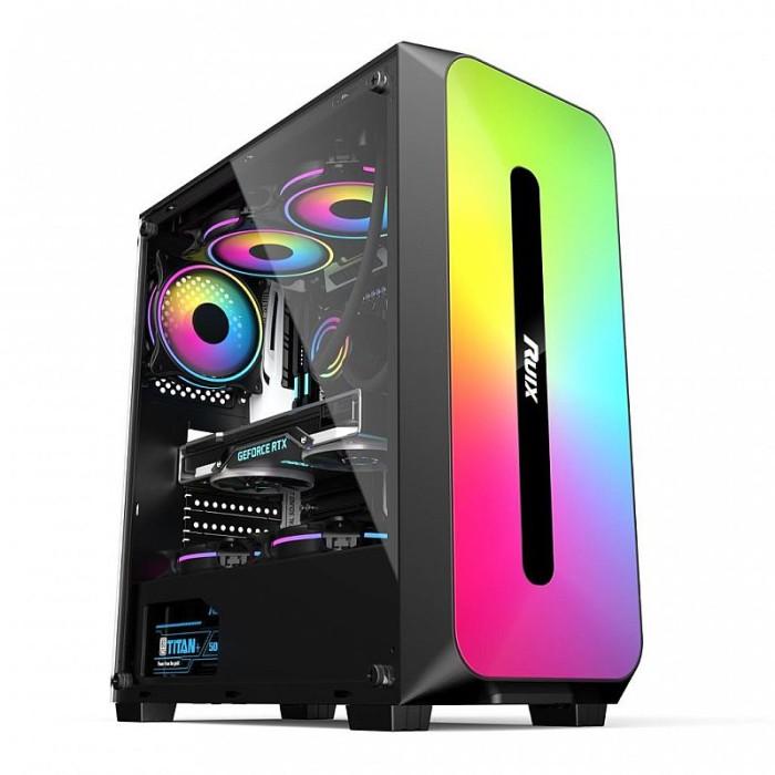 Gambar Casing PC Gaming Power Up Raptor 1820 with Full RGB ATX Gaming Case - Hitam dari Point IT Computer undefined 5 Tokopedia