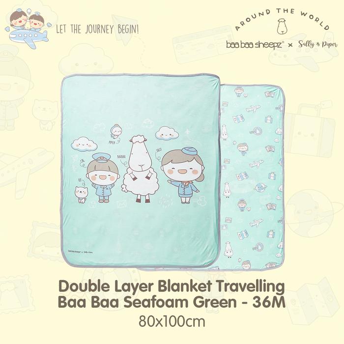 Gambar Baabaasheepz X Sallyandpiper Double Layer Blanket 36M / Selimut Anak - Seafoam Green dari twelvebebe undefined Tokopedia
