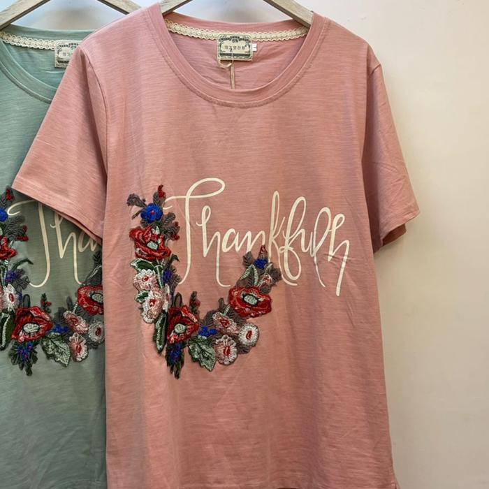 Gambar Kaos Fashion Wanita Ala Korea - Tami Flower 6563 - Thank Salem dari Nyari undefined Tokopedia