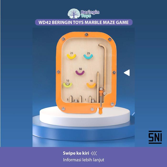 Gambar Beringin Toys Marble Maze Game / Mainan Edukasi Anak / Magnetic Pan dari Beringin Toys undefined Tokopedia