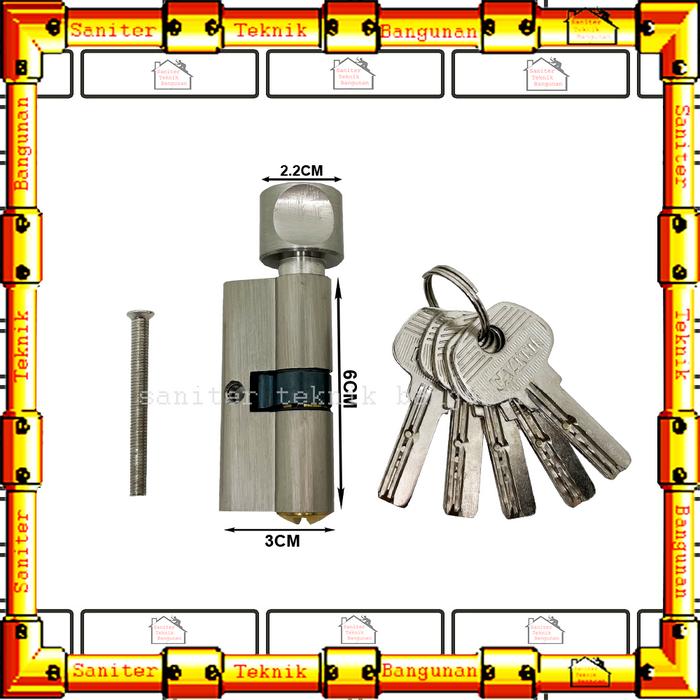 Gambar Silinder Kunci Knop Putar 5 Anak Kunci Komputer Key Cavanni - Kecil dari Saniter Teknik Bangunan undefined Tokopedia