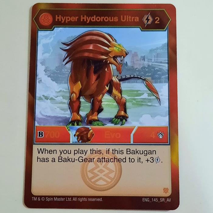 Jual Kartu Bakugan Hyper Hydorous Ultra pyrus Evo tcg spin master