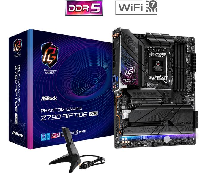 Gambar Motherboard ASROCK Phantom Gaming Z790 RIPTIDE WIFI (LGA1700, Z790) dari Global Link Distribution undefined Tokopedia