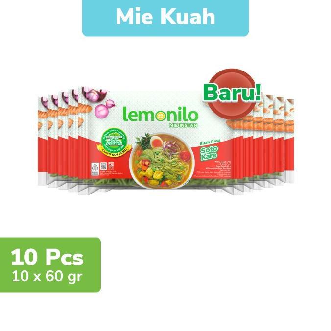 Gambar New 10 Pcs Lemonilo Mie Instan Kuah Soto Kare 60G Terlaris dari darnip undefined Tokopedia