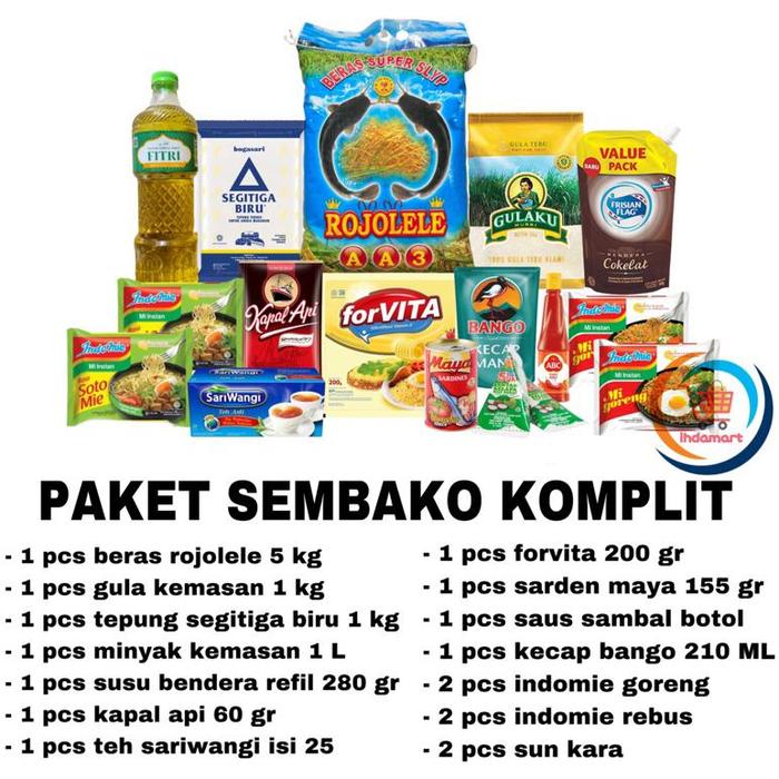 Gambar Paket Sembako Murah / Hampers Pengajian / Santunan / Syukuran - Sembako KOMPLIT dari SembakoKualitas undefined Tokopedia