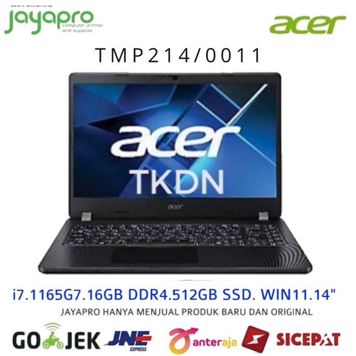 Jual ACER TRAVELMATE P214 TMP214/0011 i7-1165G7.16GB DDR4. 512GB. 14 ...