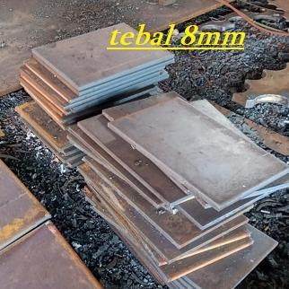 Gambar PLAT BESI HITAM POTONG KOTAK/PERSEGI tebal 8 mm BERBAGAI UKURAN - 25x25 cm dari desong15 undefined Tokopedia