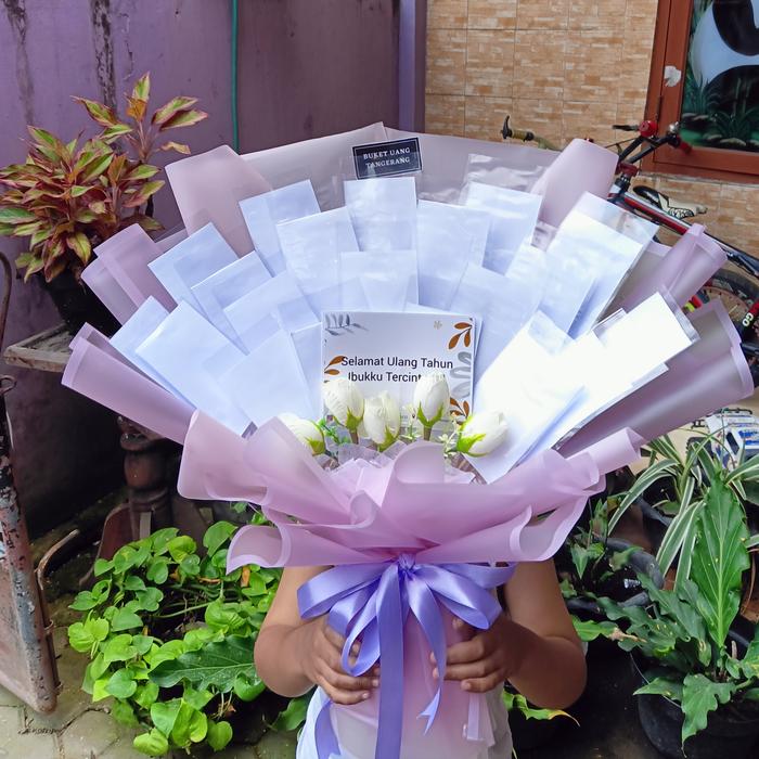 Gambar buket uang kosong isi sendiri 1-20 lembar dari Buket Uang Tangerang undefined Tokopedia