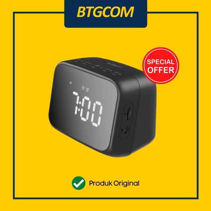Gambar ROBOT RB170 SPEAKER BLUETOOTH 5.3 WITH LED DISPLAY & ALARM CERMIN - Black dari btgcom undefined Tokopedia