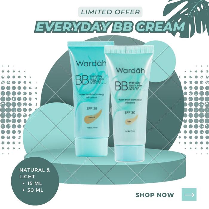 Gambar Wardah Everyday BB Cream - SPF 30, Alas Bedak - light 15ml dari Raja Market Indonesia Official undefined Tokopedia