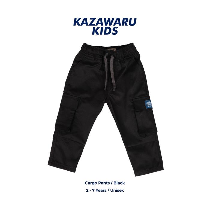 Gambar Celana Panjang Cargo anak Usia Umur 2 3 4 5 6 7 Tahun Hitam Black - BLACK, S 2-3THN dari KAOSAN STORE BANDUNG undefined Tokopedia