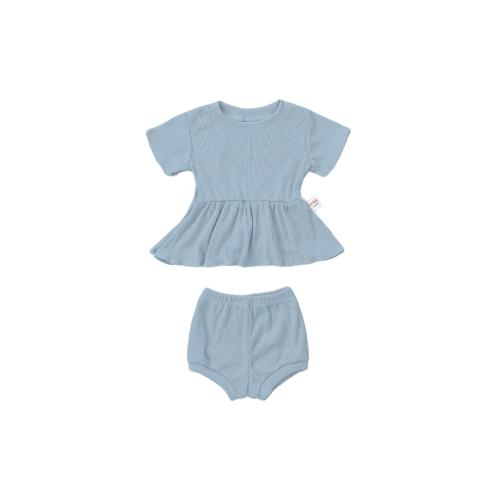 Gambar Labu Kids - Ruffle Set | Set Baju Bayi Ruffle Dress Baju Anak Bayi Bal - Sky, 2Y dari Ninemonthslater.idn undefined Tokopedia