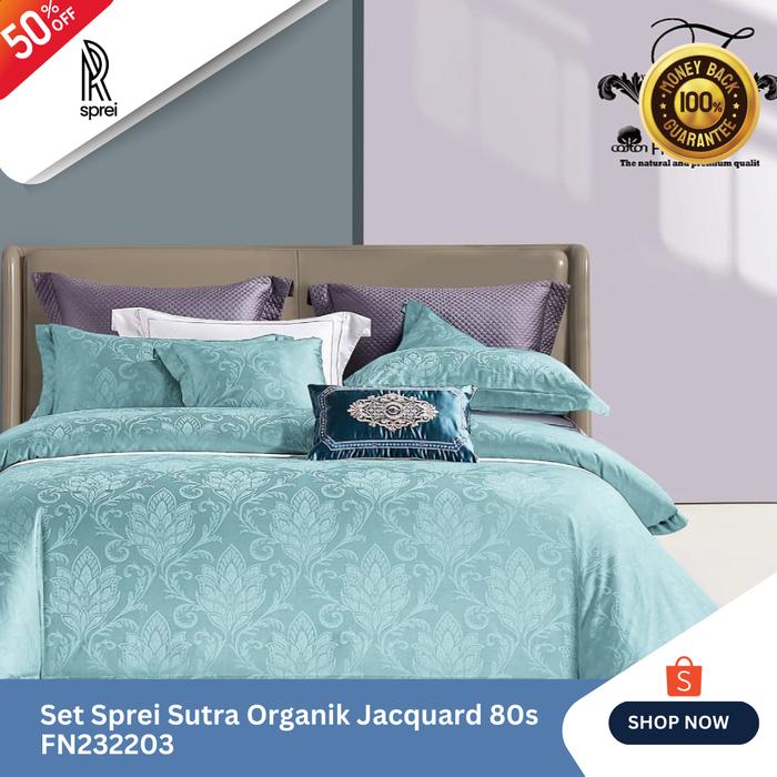 Gambar SPREI TANCEL JAQUARD 160X200 T40 MR 220305 dan MR 220612 dari Rsprei undefined Tokopedia