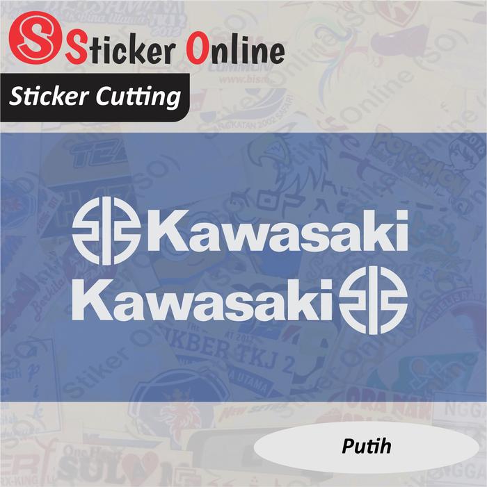 Gambar Stiker Kawasaki Logo H2 | Stiker Cutting Logo H2 Kawasaki Motor - Putih, 15cm x 3cm dari Sticker Online SO undefined Tokopedia