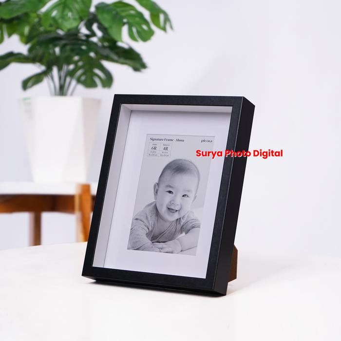 Gambar Frame Foto Ukuran 6R (15 x 20 cm) / 4R (10 x 15 cm) - Bingkai Foto Minimalis Elegan untuk Pajangan & Hadiah - Hitam dari Surya Photo & Frame undefined Tokopedia