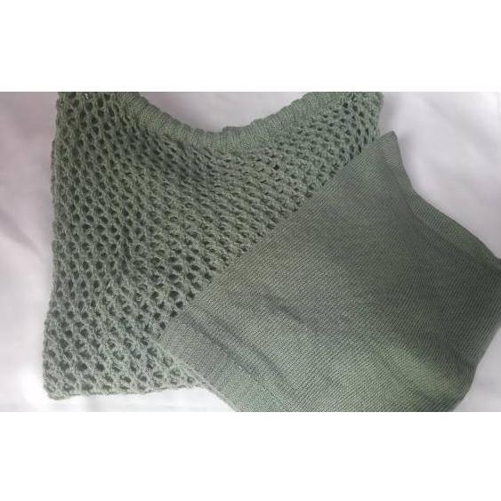 Gambar FX SHOP TOP VERMORRA RAJUT / ATASAN + INNER RAJUT / Fashion Wanita - MINT dari toko ozan124 undefined Tokopedia