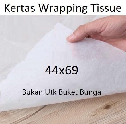Gambar 44x69 Kertas Tisu Tissue Paper Wrapping Bungkus Hijab Baju Sepatu - Putih 18 Gsm dari Nyonya Lie undefined Tokopedia