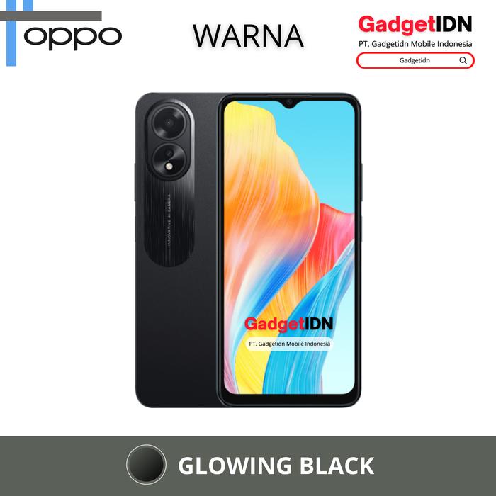 Gambar OPPO A18 8/128GB ( 4GB + 4GB EXTENDED RAM ) GARANSI RESMI - GLOWING BLACK, FREE 20 BONUS dari GadgetIDN undefined Tokopedia