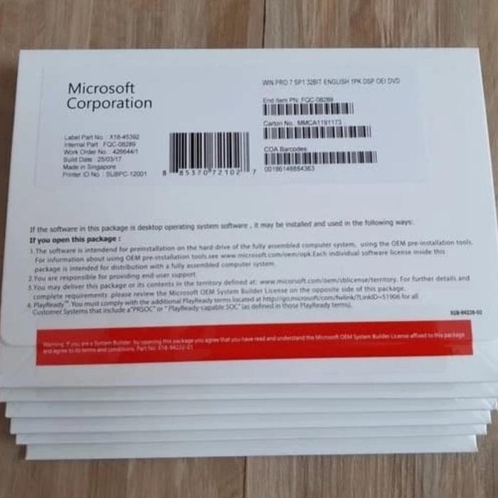 Gambar Windows 7 pro 32 / 64 bit original - 64 Bit dari PDG Komputer undefined Tokopedia
