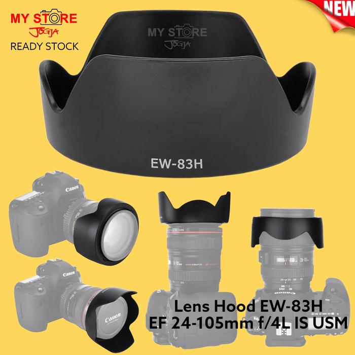 Gambar Lens Hood EW-83H 77mm Tudung Lensa Canon EF 24-105mm f/4L IS USM dari MYSTOREJOGJA undefined Tokopedia