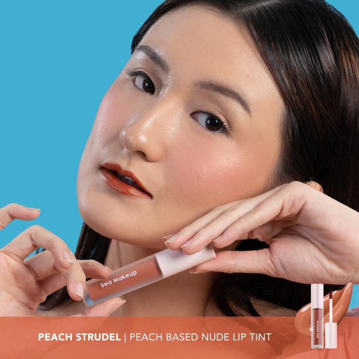 Gambar Sea Makeup Slick Cover Jelly Tint finishing glossy Hydrating - Peach Strudel dari Mega Beauty Fashindo undefined Tokopedia