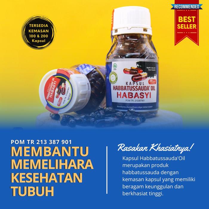 Gambar KAPSUL HABBATUSSAUDA OIL HABASYI AL KAUTSAR 210 KAPSUL - 200 KAPSUL dari Nafis.Online undefined Tokopedia