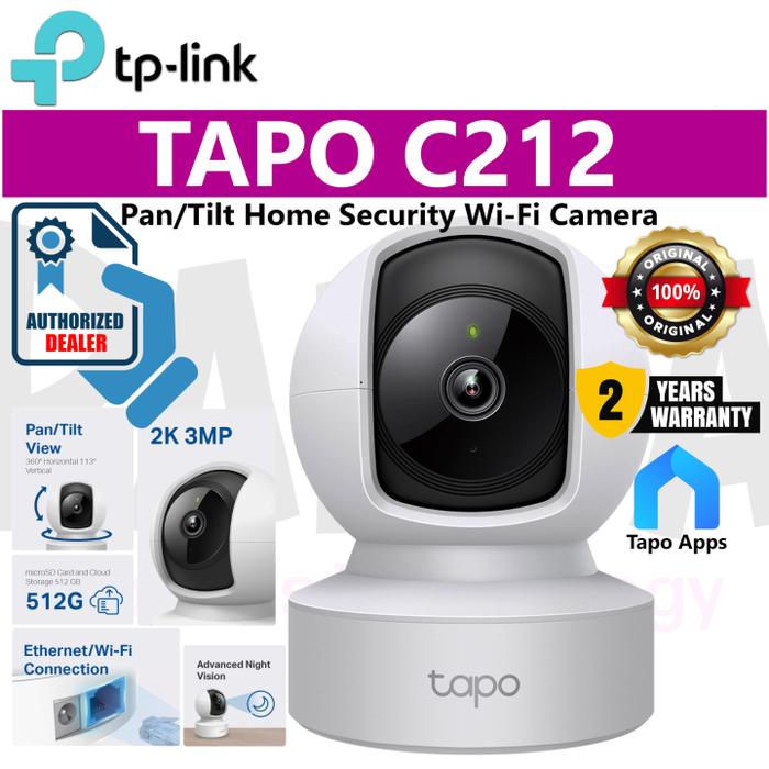 Gambar Kamera CCTV Wifi IP Camera TP-Link Tapo C212 3MP 2K PTZ ONVIF ROTATE - C212 INDOOR 3MP dari Edison Comp undefined Tokopedia