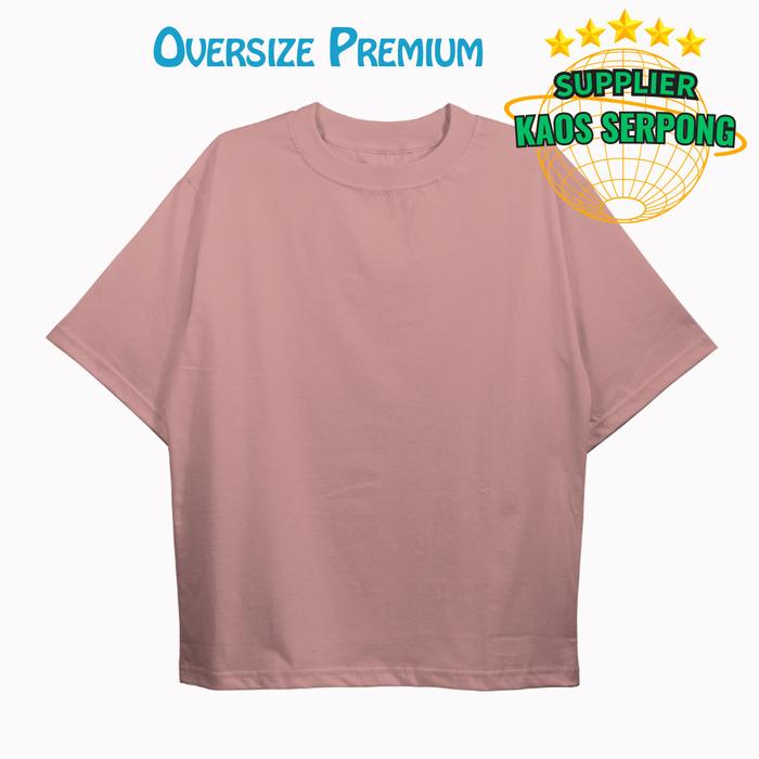 Gambar Kaos Pria Kaos Wanita Baju Distro T shirt Oversize Polos Premium - Pink, M dari Supplier Kaos Serpong undefined Tokopedia