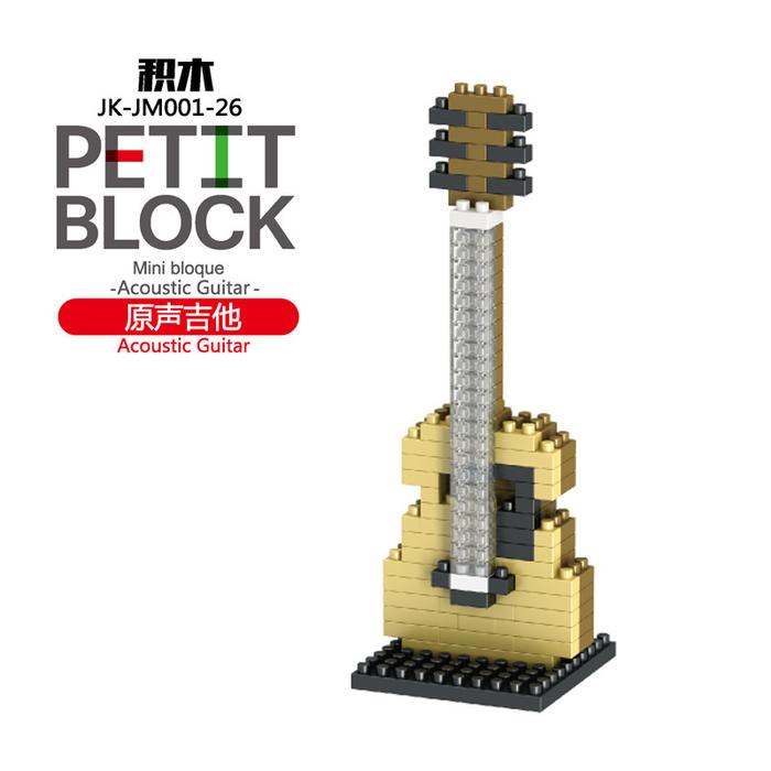 Gambar Petit Nano Block Music Instrument Series DIY Nanoblock Alat musik - 26 Acoustic Gui dari Hejoy Toys undefined Tokopedia